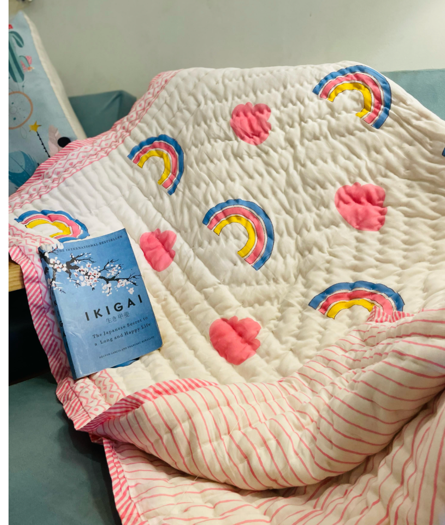 Cloudy Cuddles Blanket -Hand Tagai