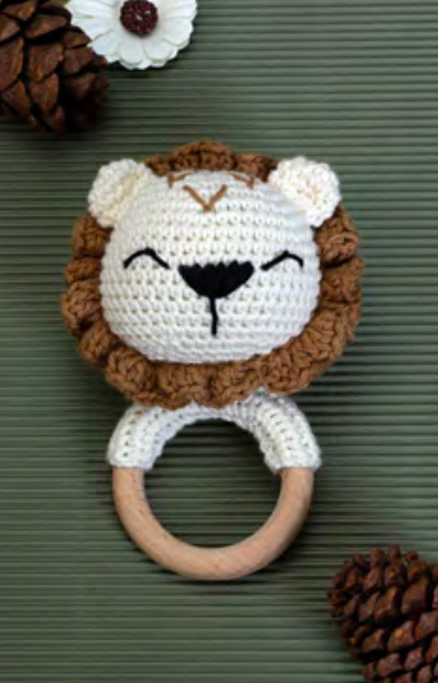 Tiny Roar - Crochet Rattle