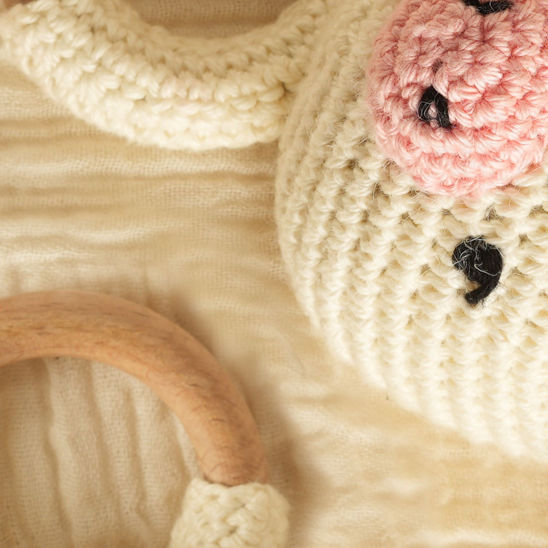 Little Moo - Crochet Rattle