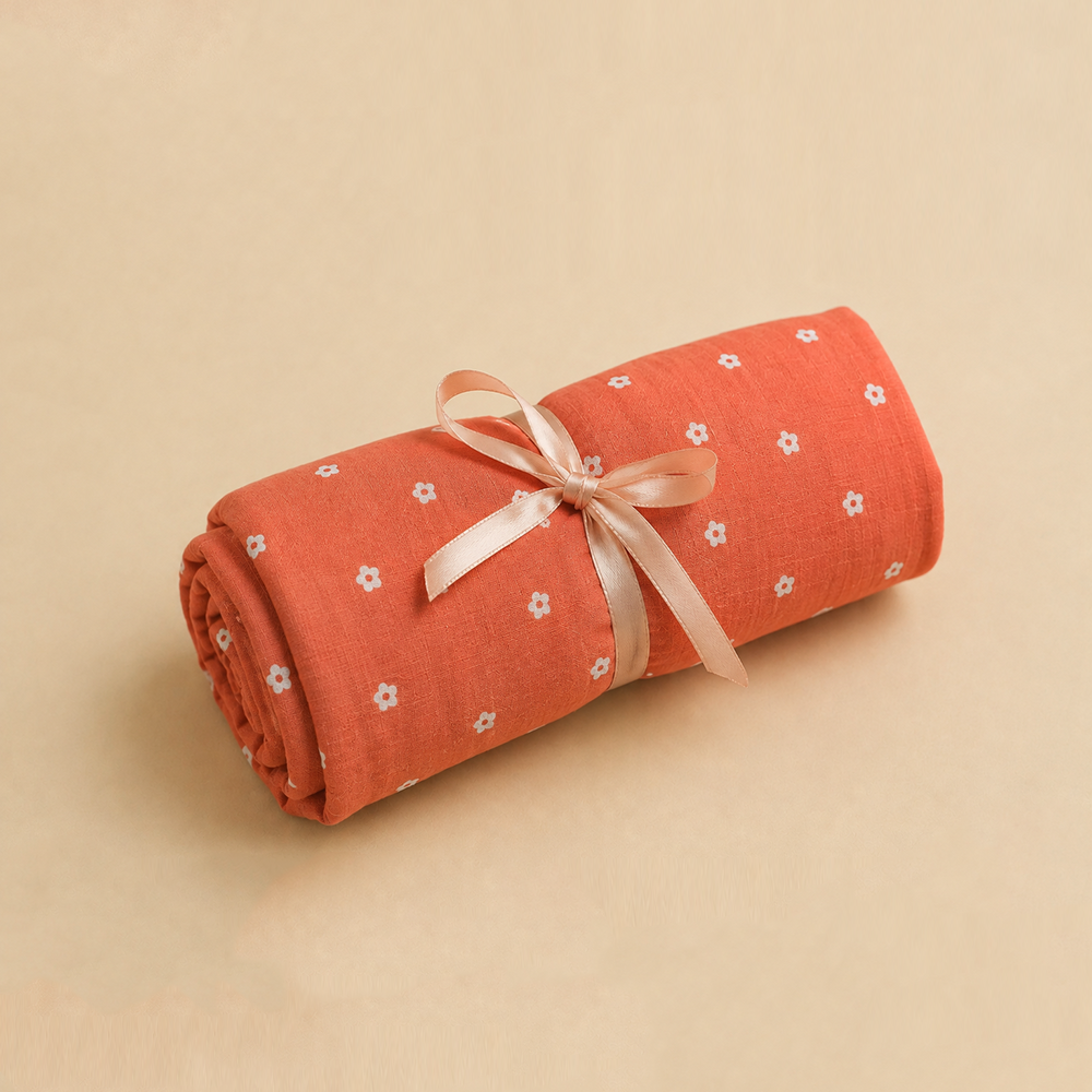 Meadow Bloom Organic Muslin Swaddle Blanket