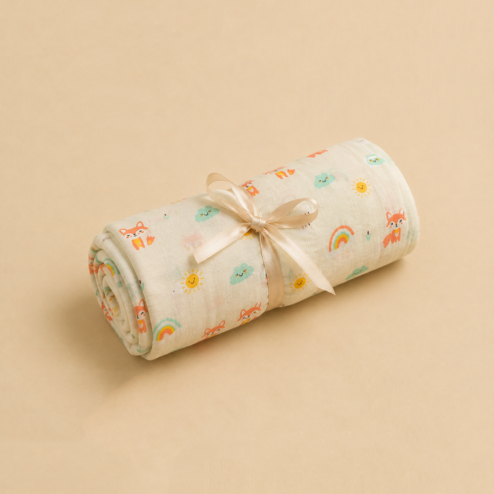 Whimsy Woods- Organic cotton Swaddle