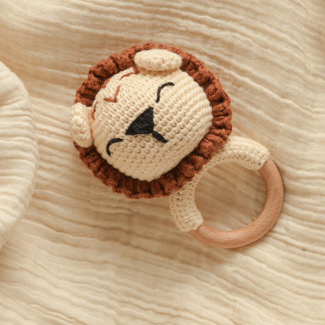 Tiny Roar - Crochet Rattle